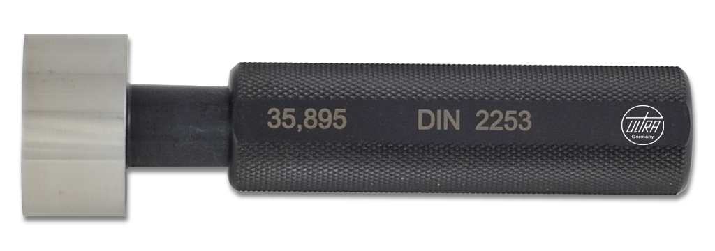 Check gauges DIN 2253 for limit snap gauges up to Ø 40mm fully cylindrical test plugs with handle Ø 3,001 - 6,000mm Check gauges DIN 2253 for limit snap gauges up to Ø 40mm fully cylindrical test plugs with handle Ø 3,001 - 6,000mm