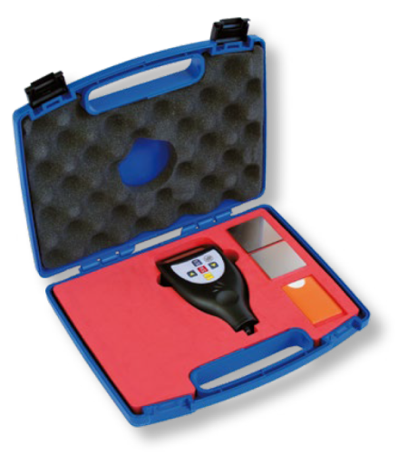 Digital-Schichtdickenmessgerät EASY in Koffer, Sonde, Nullstandard, Batterie 0...1250/0,1µ (FN) IP54