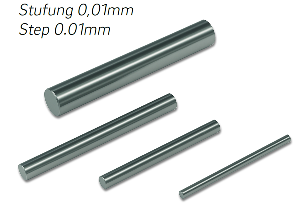 Prüfstifte, einzeln  Tol.±0,002mm Spezialstahl DIN 2269 Ø 0,10-0,14/0,01/40mm Prüfstifte, einzeln  Tol.±0,002mm Spezialstahl DIN 2269 Ø 0,10-0,14/0,01/40mm