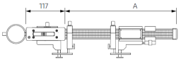 Universalvergleichsmessgeräte im Etui PLATON CARBON für Innen- und Außenmessung 800mm, 00857