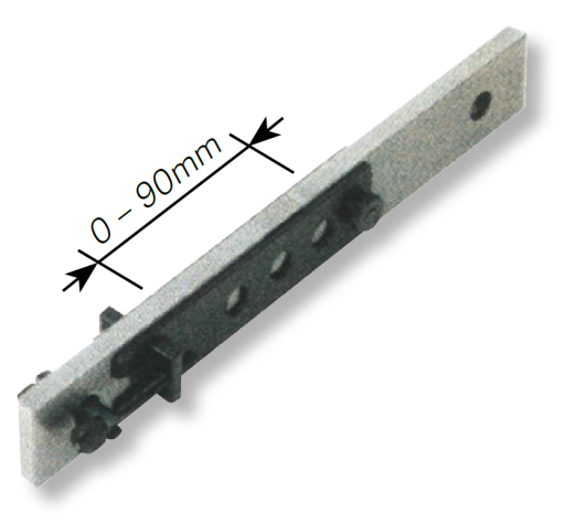 Endmaßverbinder für Parallel-Endmaße > 100mm 135x30mm (0-90mm)