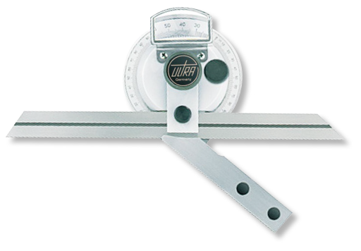 Universal Winkelmesser im Etui rostfreier Stahl, Feineinstellung ULTRA active 150/200/300mm (5"/1/12°)