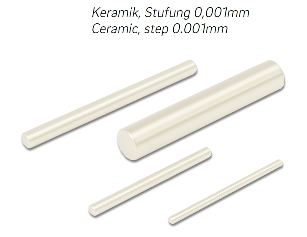 Pin gauges, singles, step 0,001mm Ceramic DIN 2269