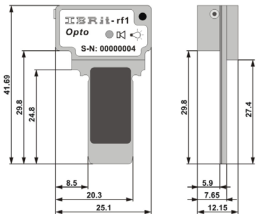 USB-Sendermodule kabellos, Opto RS232 für USB-Funkempfänger Nr. 1850245  