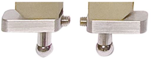 Tiefenanschläge (Paar) zur Klemmung auf Tastern für DEMM Universalvergleichsmessgeräte Ø 8/45x14x8mm, 60078