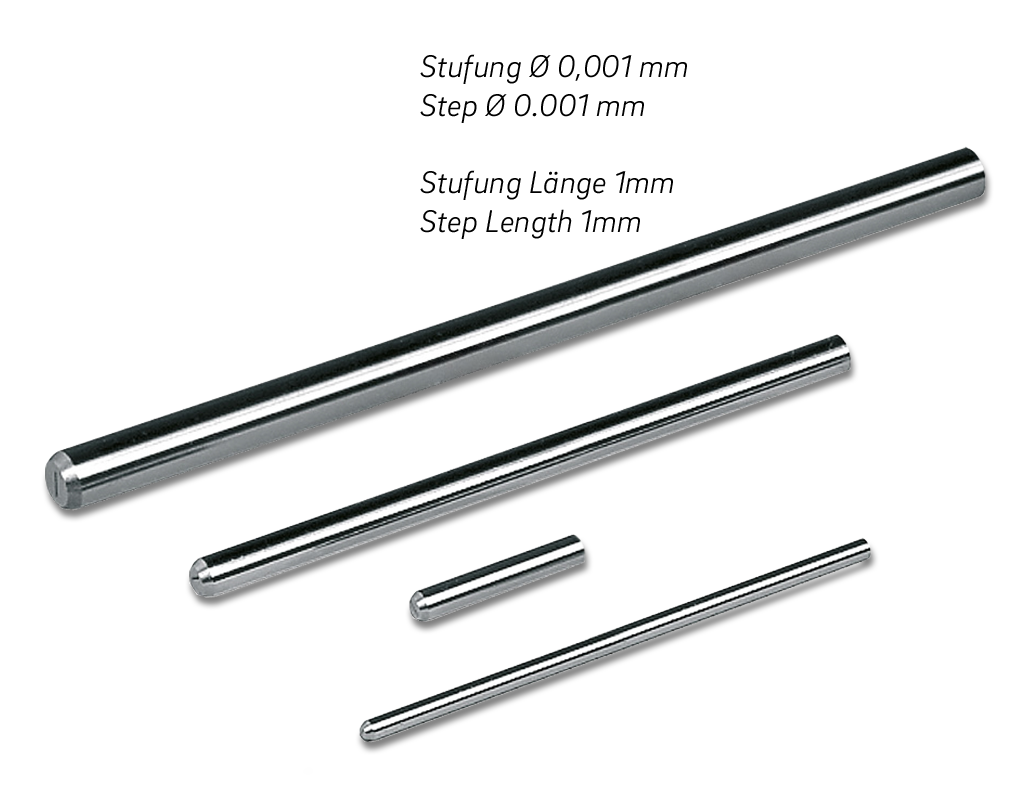 Pin gauges, singles, Tol.±0,001mm, Special lengths Special steel DIN 2269 Ø 0,150-0,299/0,001/L20-39/1mm Pin gauges, singles, Tol.±0,001mm, Special lengths Special steel DIN 2269 Ø 0,150-0,299/0,001/L20-39/1mm