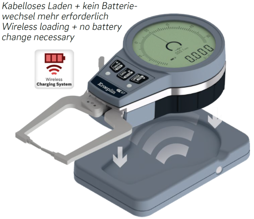 Digital-Schnelltaster für Außenmessung mit Ablesung 0,001mm, inkl. Werkskalibrierschein 0-15/0,001/45mm IP67, C015