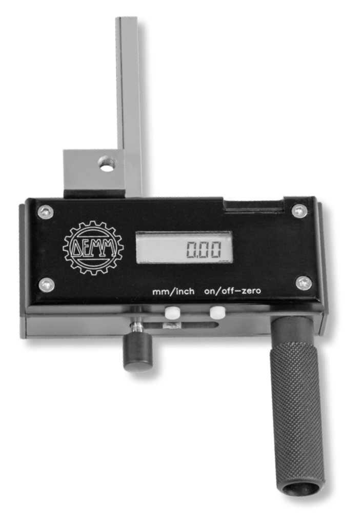 Digital-Schnelltaster DIGI OLFO für Nutmittenabstandsmessung mit auswechselbaren Adaptern 50-100/0,01mm, 7900050100