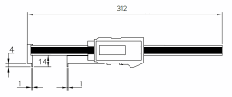 Digital-Taschenmessschieber DIGI MUSTA inox in box für Nutenmessung in Bohrungen 2-200/0-200/14/0,01mm IP67, 00745