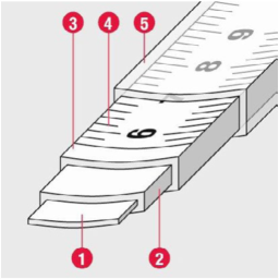 Taschen-Rollbandmaße Federbandstahl lackiert 8m (30mm) two comp, 472841021