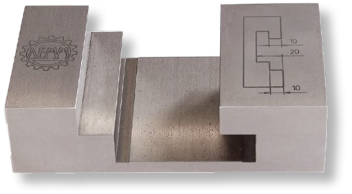 Einstellmeister MASTER gehärteter Stahl für Tiefenmessschieber 90/10/10mm, 00600