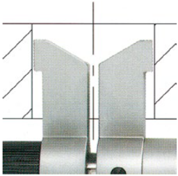 Innenmessschrauben im Etui mit einseitigen Hartmetall-Messschnäbeln, Steigung 0,5mm 100-125/0,01mm