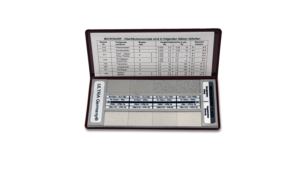 Surface roughness comparison standards, Surface comparison plates, in ...