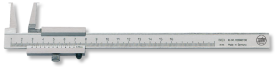 Messschieber inox matt für Innennuten  