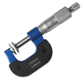 External micrometers ULTRA active for gear tooth measurement in box, with disc measuring faces, pitch 0,5mm External micrometers ULTRA active for gear tooth measurement in box, with disc measuring faces, pitch 0,5mm