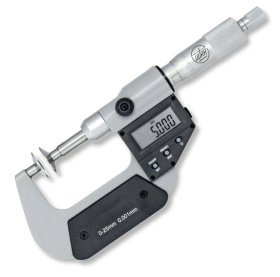 Digital external micrometers ULTRA active in box for gear tooth measurement, with disc measuring faces Ø 20mm Digital external micrometers ULTRA active in box for gear tooth measurement, with disc measuring faces Ø 20mm