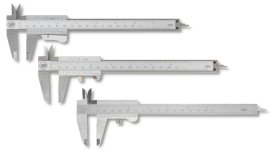 Taschenmessschieber ULTRA active inox matt im Etui parallaxfreie Ablesung