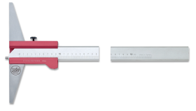 Vernier depth calipers ALINOX aluminium with hardened steel pin