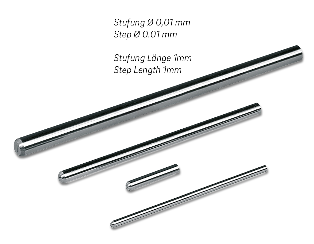Pin gauges, singles, Tol.±0,002mm, Special lengths Special steel DIN 2269