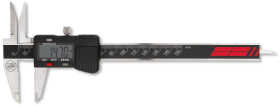 Digital-Taschenmessschieber ULTRA active inox im Etui mit extra langen Kreuzspitzen, Tiefenmaß eckig