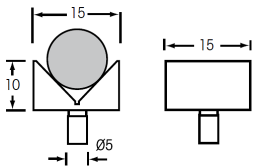 Probes with prism supports (pair) for BOWERS universal comparative meas. instruments TGU Probes with prism supports (pair) for BOWERS universal comparative meas. instruments TGU