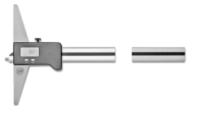 Digital depth calipers ALINOX aluminium with hardened steel pin