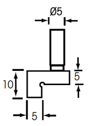 Schultermesseinsätze plan (Paar) für BOWERS Universalvergleichsmessgeräte TGU