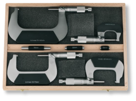 Bügelmessschrauben-Sätze ULTRA active im Etui Hartmetallmessflächen Ø 6,5mm, Steigung 0,5mm, Einstellmaße Bügelmessschrauben-Sätze ULTRA active im Etui Hartmetallmessflächen Ø 6,5mm, Steigung 0,5mm, Einstellmaße