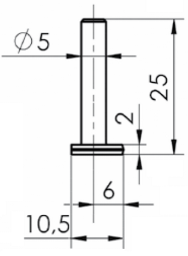 Taster mit Teller (Paar) für BOWERS Universalvergleichsmessgeräte TGU