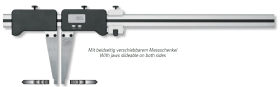 Digital-Messschieber ALINOX Aluminium Schnäbel beidseitig verschiebbar, mit Feineinstellung Digital-Messschieber ALINOX Aluminium Schnäbel beidseitig verschiebbar, mit Feineinstellung