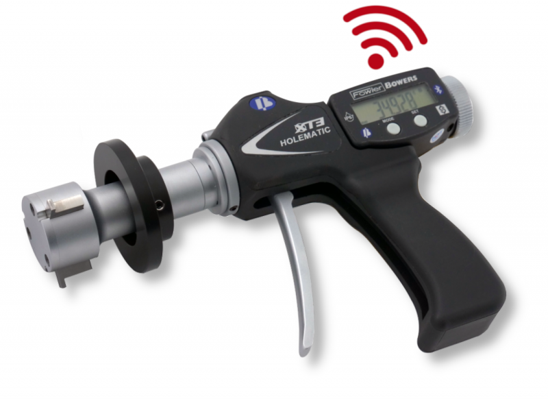 Digital pistol grip bore gauge sets, 3-point XT GROOVE for groove meas., incl. setting rings & UKAS calibration