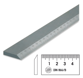 Maßstäbe mit Facette DIN 866/B   Maßstäbe mit Facette DIN 866/B