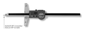 Digital-Tiefenmessschieber DIGI DOUBLE inox im Etui mit auswechselbarem Stahlstift