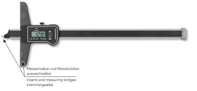 Digital-Tiefenmessschieber ULTRA active Aluminium im Etui inklusive Messbrücken und Messeinsatz Digital-Tiefenmessschieber ULTRA active Aluminium im Etui inklusive Messbrücken und Messeinsatz