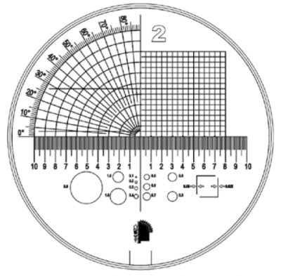 Sonderskala für Messlupen passend zu Modell Nr. 2192 1.., 2192 2.., 2193 511