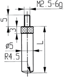 Messeinsätze zylindrisch, sphärisch, Spezialstahl   Messeinsätze zylindrisch, sphärisch, Spezialstahl