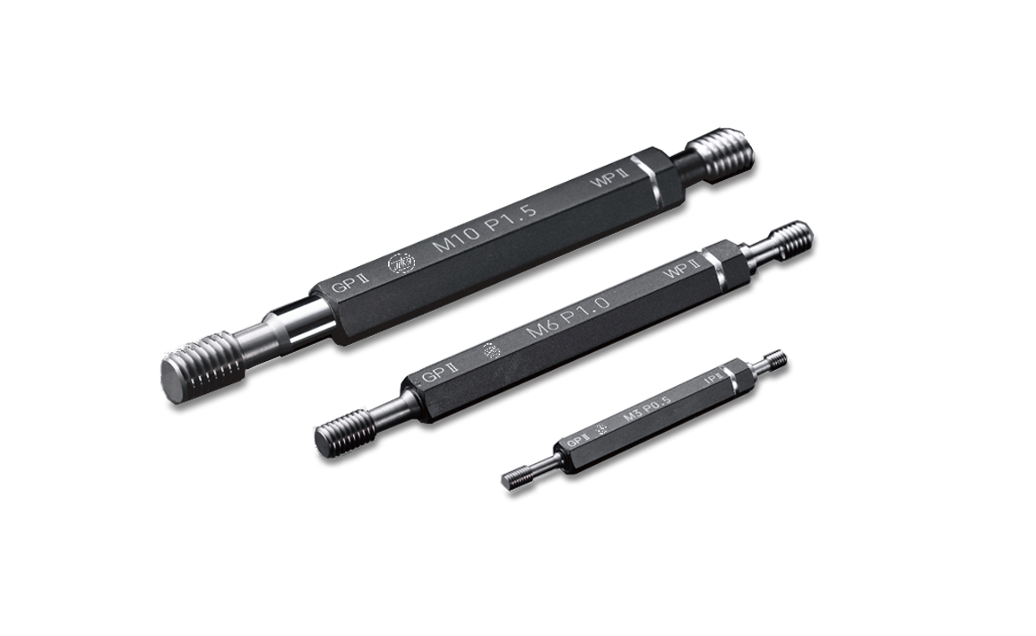 Limit Thread Plug Gauge 6H GO + NOGO side tungsten carbide M6x1 M6x1