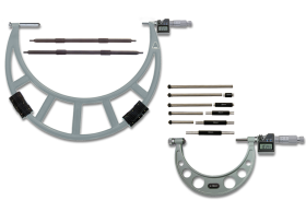 Digital-Bügelmessschrauben ULTRA active, auswechs. Einsätze Hartmetallmessflächen Ø 8mm, Steigung 0,5mm, Einstellmaße Digital-Bügelmessschrauben ULTRA active, auswechs. Einsätze Hartmetallmessflächen Ø 8mm, Steigung 0,5mm, Einstellmaße