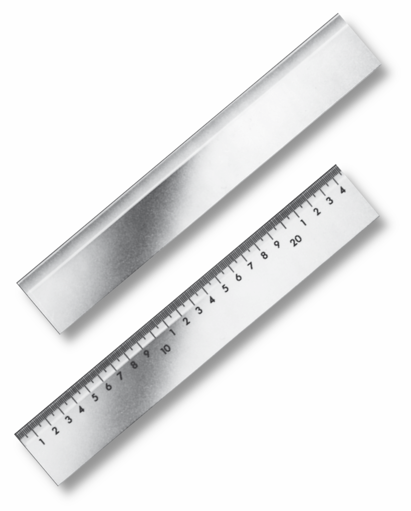 Straightedges with bevel edge normal steel