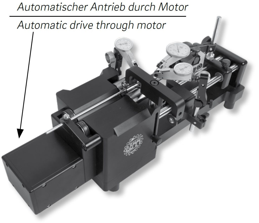 Rundlaufprüfgeräte SIMMY M mit Motorantrieb, mit Rollen, Rundlaufgenauigkeit 0,002mm