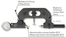Anzeigende Rachenlehren APOLLO - CARBON im Etui Anzeigende Rachenlehren APOLLO - CARBON im Etui