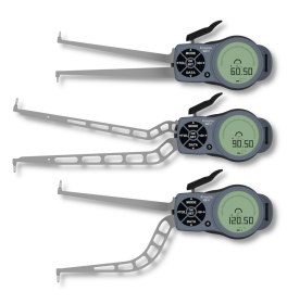 Digital dial caliper gauges for internal measurement with long arms incl. calibration certificate Digital dial caliper gauges for internal measurement with long arms incl. calibration certificate