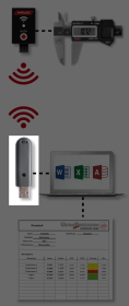 USB-Empfänger ULTRA active für Messschieber Nr. 6850 11. und Messuhren Nr. 6301 1..