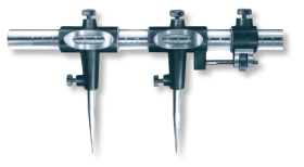 Stangenzirkel, runde Stange aus Stahlrohr DIN 866/B mit Feineinstellung, mit auswechselbaren Spitzen Stangenzirkel, runde Stange aus Stahlrohr DIN 866/B mit Feineinstellung, mit auswechselbaren Spitzen