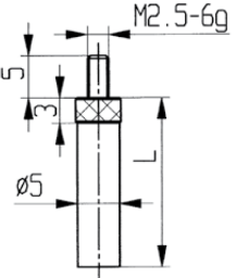 Messeinsätze zylindrisch, flach, Spezialstahl   Messeinsätze zylindrisch, flach, Spezialstahl