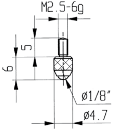 Messeinsätze für Messuhren Hartmetall  