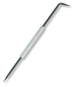 Reißnadeln mit gerändeltem Griff, Chromstahl gehärtet gerade oder abgewinkelte Spitzen, auswechselbar Reißnadeln mit gerändeltem Griff, Chromstahl gehärtet gerade oder abgewinkelte Spitzen, auswechselbar