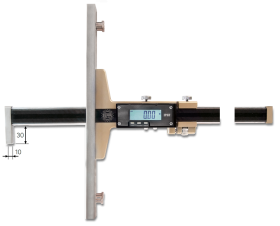 Digital-Tiefenmessschieber DIGI EOS CARBON mit Winkelhaken, mit Feineinstellung Digital-Tiefenmessschieber DIGI EOS CARBON mit Winkelhaken, mit Feineinstellung