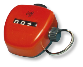 Hand-Stückzähler mit Kette   Hand-Stückzähler mit Kette